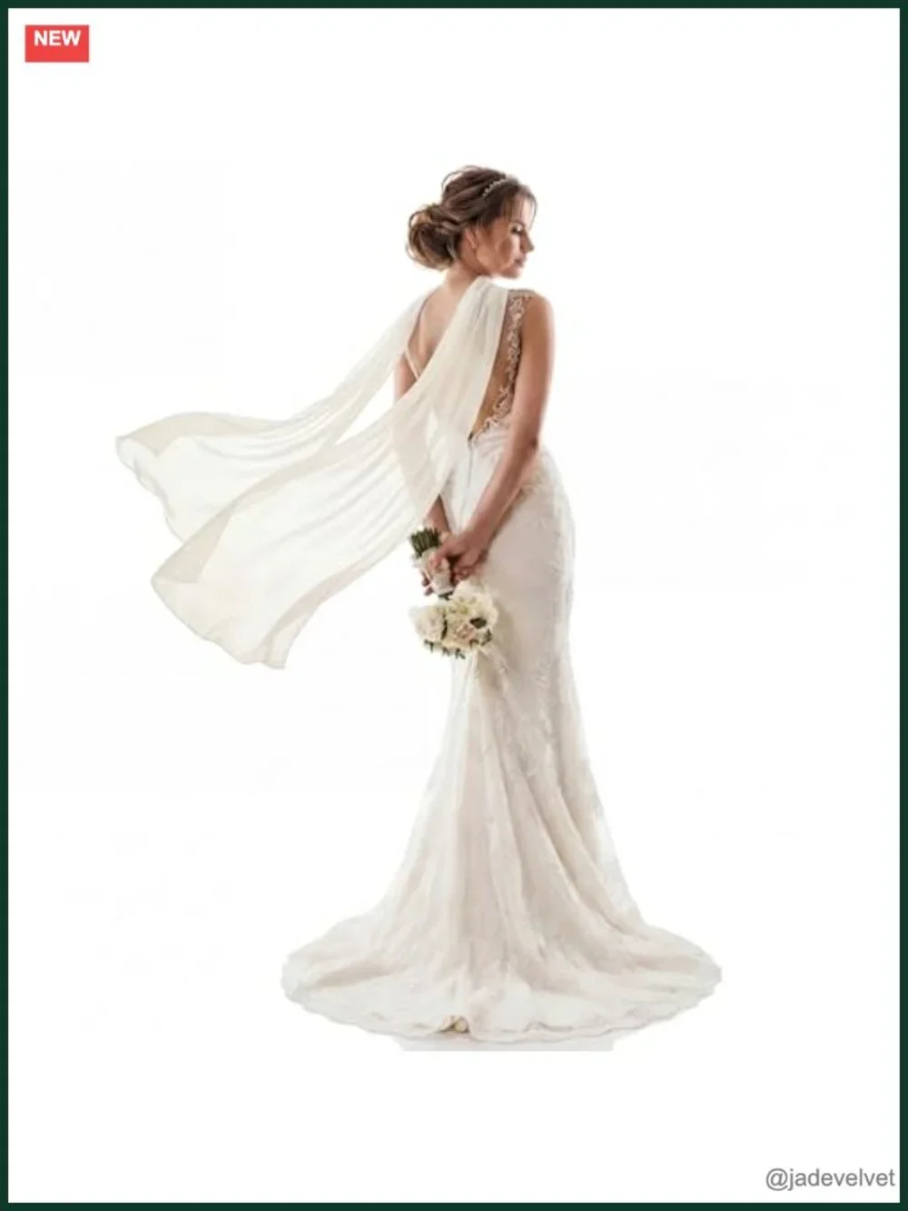 Extra Long Chiffon Bridal Neck Scarf Shawl Wedding Wrap Evening Ceremony